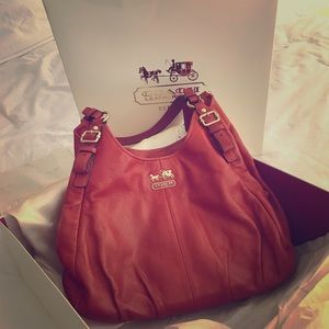 Orange Coach Purse